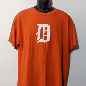 Men's MLB Detroit Tigers Orange T-shirt Size Large